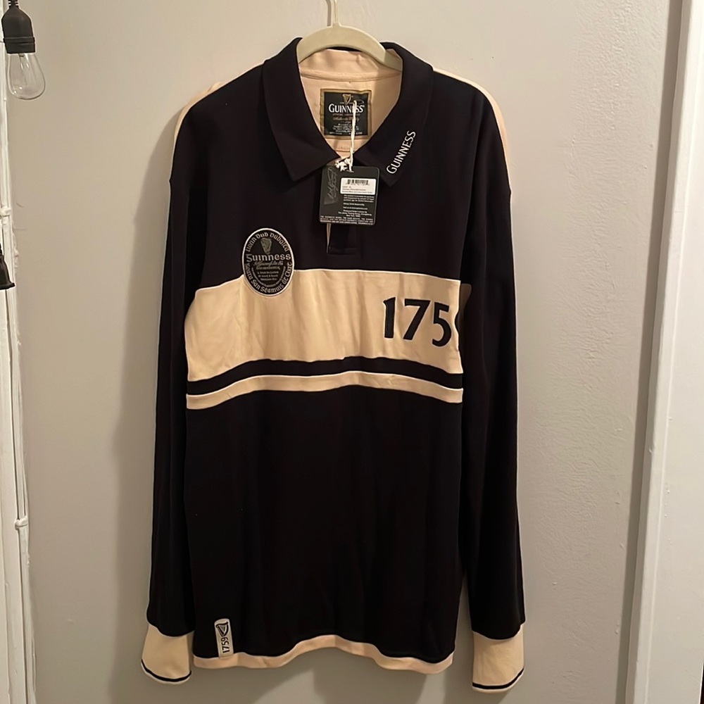 NEW Guinness Black and Cream Classic Jersey